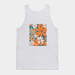 Orange Flowers 3 Tank Top